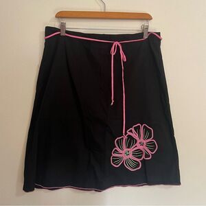 Y2K heat soul a line skirt circle women’s size 11/12 flower design